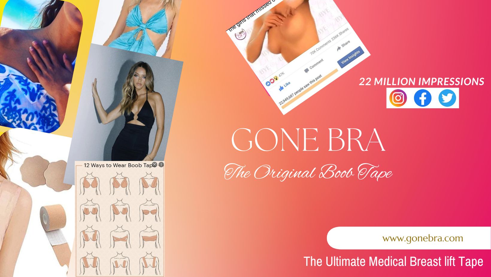 Gone Bra The Ultimate Breast Lift Medical Tape – OZ RESORT